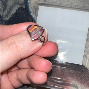 Iridescent Silver Ring